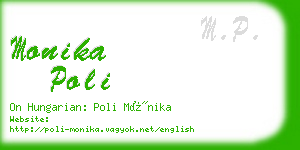 monika poli business card